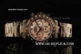 Rolex Daytona Chronograph Swiss Valjoux 7750 Automatic Movement Full PVD with White MOP Dial and Diamond Markers