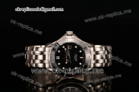 Omega Seamster 300m 007 Edition Swiss ETA 2836 Automatic Stainless Steel Case with Black Dial and Stainless Steel Strap