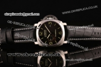 Panerai PAM312 Luminor Marina 1950 3 Days 47MM P.9000 Automatic Steel Case with Black Dial and Green Markers - Super LumiNova 1:1 Original (ZF)