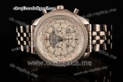 Breitling Bentley B05 Unitime Chronograph Miyota OS20 Quartz Steel Case with White Dial and Stick Markers