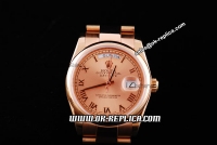 Rolex Day-Date Swiss ETA 2836 Automatic Movement Rome Marker with Full Rose Gold Dial and Bezel
