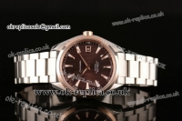 Omega Seamaster Aqua Terra Clone 8500 Automatic Two Tone Case with Brown Dial and Steel Strap - 1:1 Original