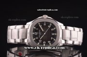 Patek Philippe Aquanaut Asia 2824 Automatic Movement Full Steel with Grey Grid Dial and White Arabic Numerals