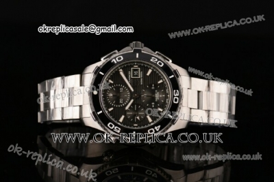 Tag Heuer Aquaracer 500M Chrono Calibre 16 (Z) Swiss Valjoux 7750-SHG Automatic Steel Case with Ceramic Bezel - 2013 New