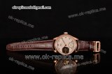 IWC Portuguese Tourbillon Hand-Wound "Metropolitan Boutique Edition" Swiss Tourbillon Manual Winding Rose Gold Case with White Dial and Brown Leather Strap (FT)