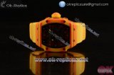 Richard Mille RM027-03 Miyota 9015 Automatic Rubber/PVD Case Skeleton Dial Yellow Nylon Strap
