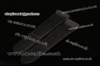 Cartier Santos 100 Black Leather Strap