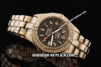 Breitling Avenger SeaWolf Swiss ETA 2836 Automatic Movement Titanium Case with Black Dial and White Numeral Markers