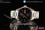 Tag Heuer Carrera Calibre 5 Swiss ETA 2824 Automatic Steel Case with Black Dial Stick Markers and Steel Bracelet